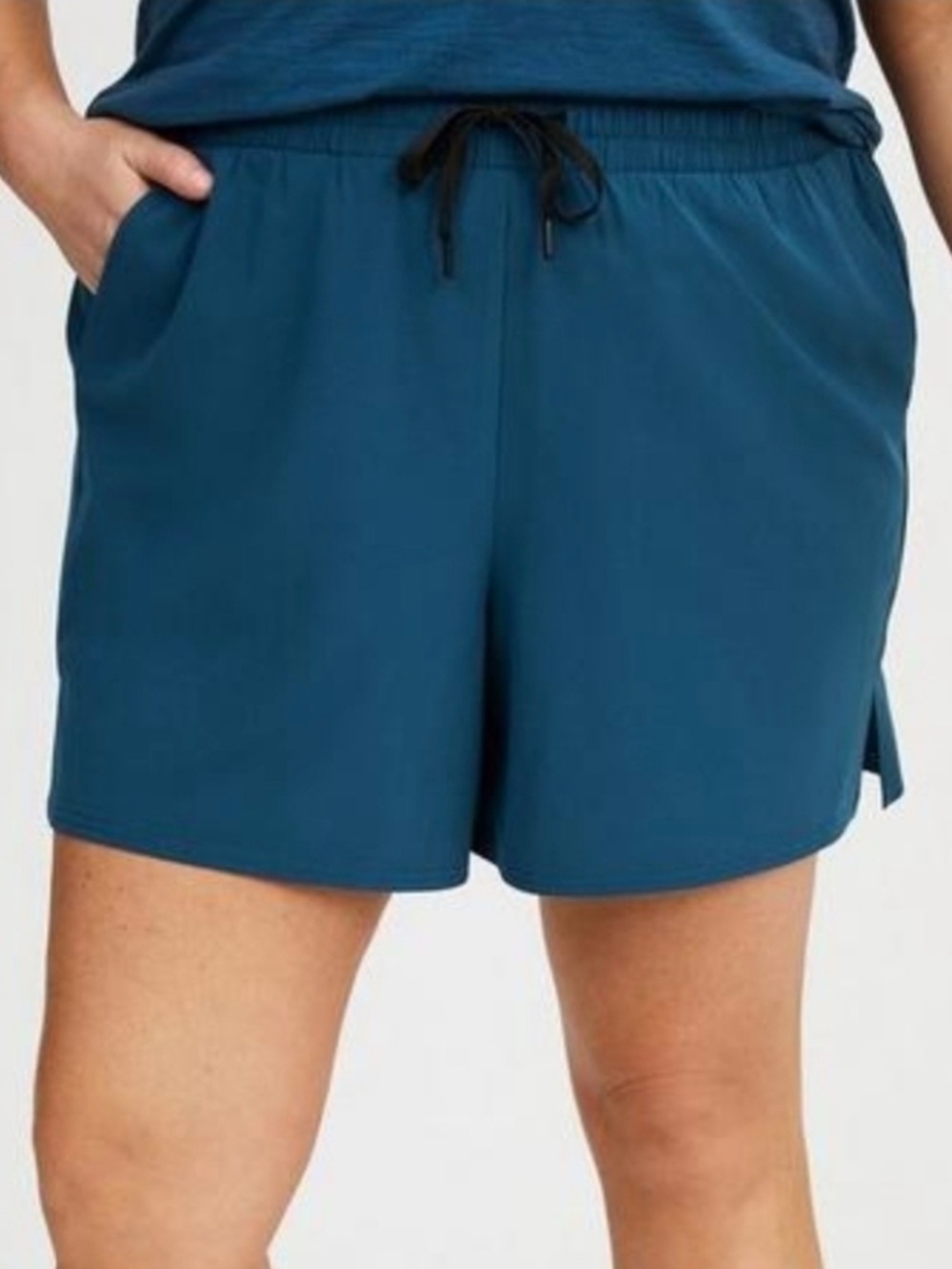TRU by Torrid Stretch Woven Relaxed Active Short Blue Size 3X 22/24 NWT